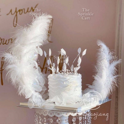 Feather Cake Topper Birthday Decoration TSC
