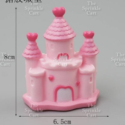 Castle Prince Princess Cake Paper and Acrylic Topper TSC