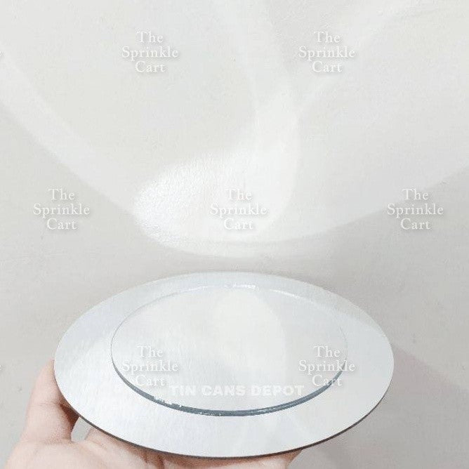 Acrylic Mirror Selfie Happy Birthday Cake DIY Round Heart Shape Mirror Topper Decoration