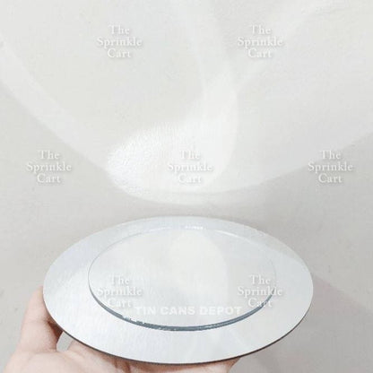 Acrylic Mirror Selfie Happy Birthday Cake DIY Round Heart Shape Mirror Topper Decoration