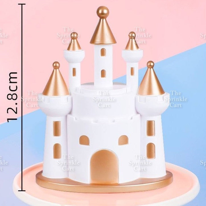 Castle Prince Princess Cake Paper and Acrylic Topper TSC