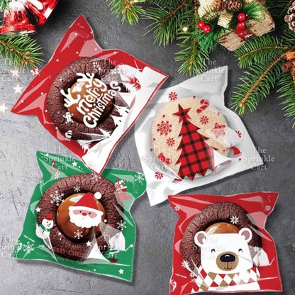 Cookie Packaging OPP Plastic Bag Halloween Christmas Pastry Bag Transparent Cookie Plastic Bag
