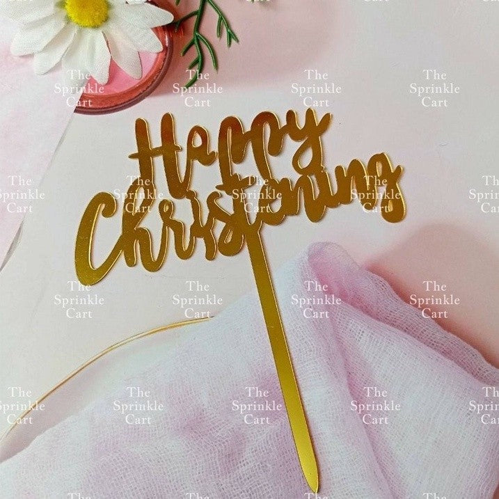 Angel Cake Topper Happy Christening Baptism Moon Baby Wings Cake Topper Decoration Baby Theme