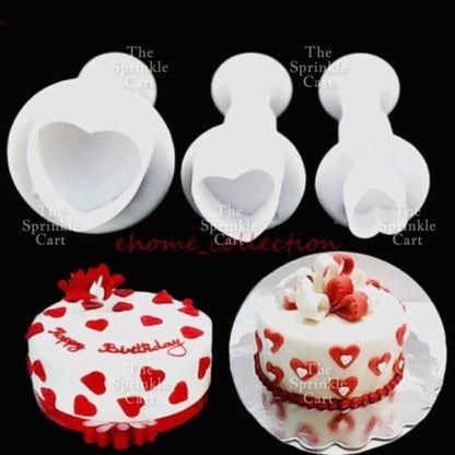 Fondant Plunger Cutter Cookies Molder Dough Cutter Snowflakes Cutter