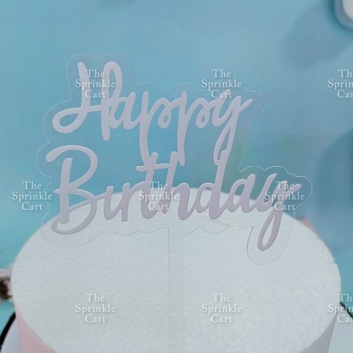 Acrylic Cake Topper Cross Sweet 16 Happy 18th Happy Wedding Happy Anniversary Mr Mrs Topper for Cake