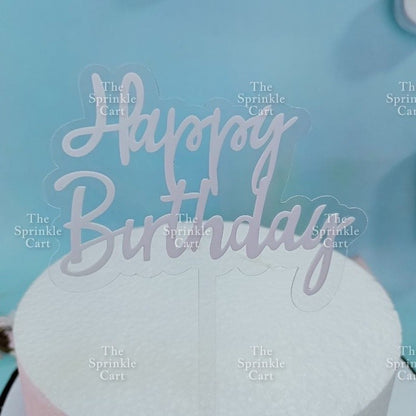 Acrylic Cake Topper Cross Sweet 16 Happy 18th Happy Wedding Happy Anniversary Mr Mrs Topper for Cake