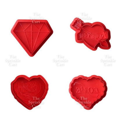 Fondant Plunger Cutter Cookies Molder Dough Cutter Snowflakes Cutter