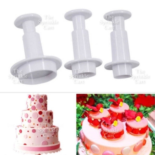 Fondant Cake Plunger Gumpaste Shapes Round Triangle Hexagon Heart Blossom Flower