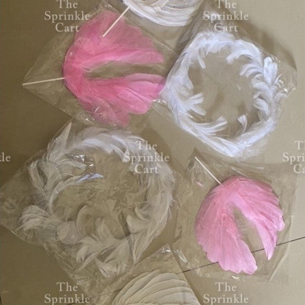 Feather Cake Topper Birthday Decoration TSC