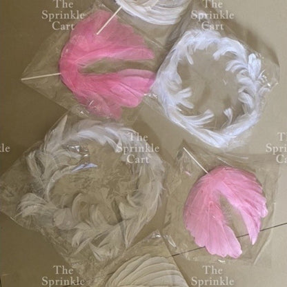 Feather Cake Topper Birthday Decoration TSC