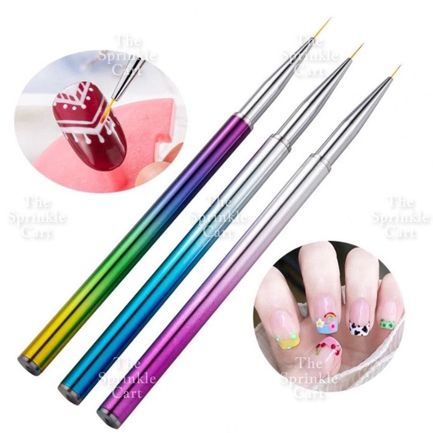3pcs Fine tip Brush Fine Detail Brush for Drawing painting Sculpting Cake Nail Art