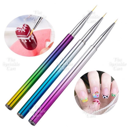 3pcs Fine tip Brush Fine Detail Brush for Drawing painting Sculpting Cake Nail Art
