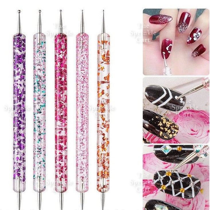 5pcs Dotting Tool Dual tip for Fondant Gumpaste Face Sculpting Nail art Clay Sculpture Cake