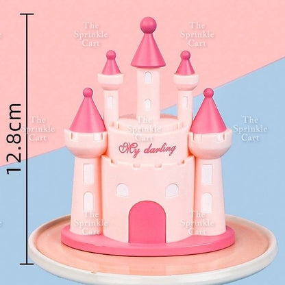 Castle Prince Princess Cake Paper and Acrylic Topper TSC