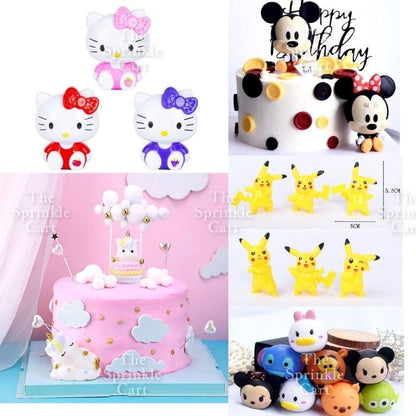 Micky /Winie the Poh / Dorae Cat / Tsumtsumm/ Soccer/ Unicorn/ Doonald Duck Cake Topper TSC
