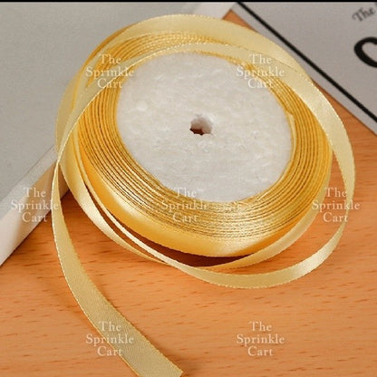 Colored Satin / Glitter Gold Silver Ribbon 23meters