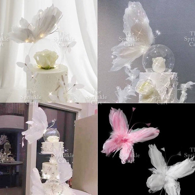 Feather Cake Topper Birthday Decoration TSC