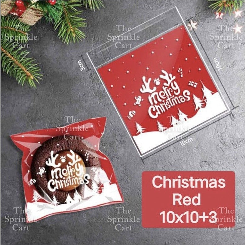 Cookie Packaging OPP Plastic Bag Halloween Christmas Pastry Bag Transparent Cookie Plastic Bag