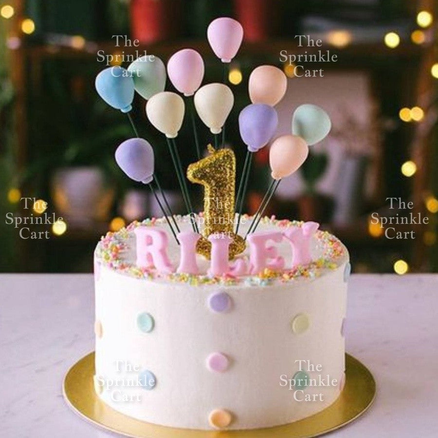 Rainbow Cloud Polymer Topper for DIY Decoration