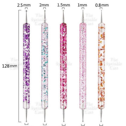 5pcs Dotting Tool Dual tip for Fondant Gumpaste Face Sculpting Nail art Clay Sculpture Cake