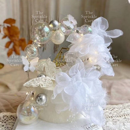 Feather Moon Boat Butterfly Cake Toppers Happy Birthday Cake Topper Party Decoration