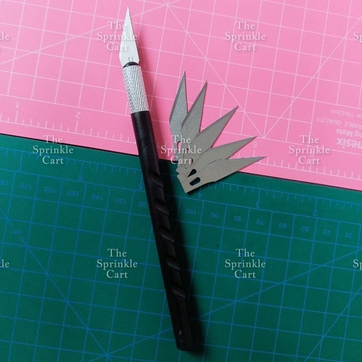 Mermaid Precision Knife with Blade Craft Knife Pen Type Cutter Baking Craft Arts Fondant TSC