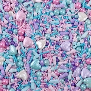 Edible Sprinkle Dragees Luxe Series Metallic Gold Rosegold Matte Pastel 50grams Decoration