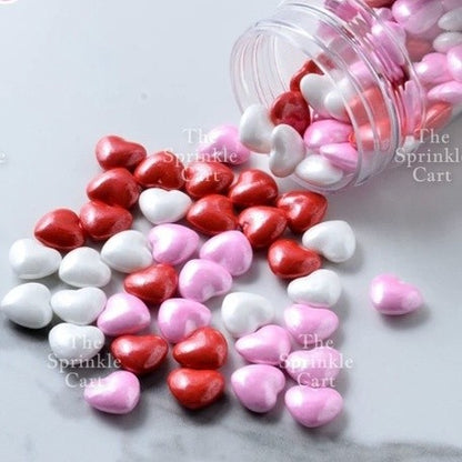 Edible Sprinkle Dragees Luxe Series Metallic Gold Rosegold Matte Pastel 50grams Decoration