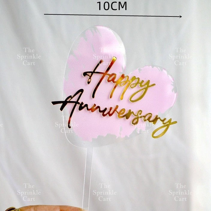 Floral Acrylic Topper Birthday Anniversary Bride to be Mr & Mrs Wedding Anniversary