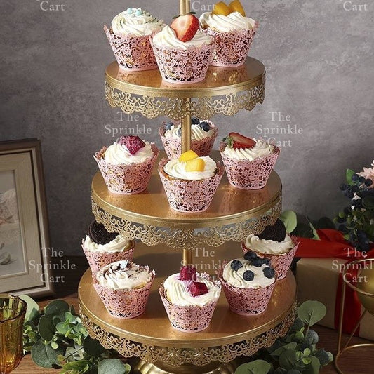10pcs Cupcake Wrapper Liner Laser Cut Hollow Baking Cup Wedding Birthday Party Decorations TSC