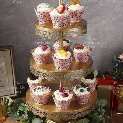 10pcs Cupcake Wrapper Liner Laser Cut Hollow Baking Cup Wedding Birthday Party Decorations TSC
