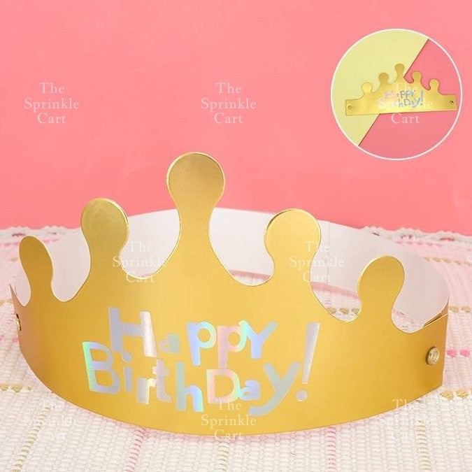 Happy Birthday Crown Cake Birthday Party Supplies Hat Birthday TSC