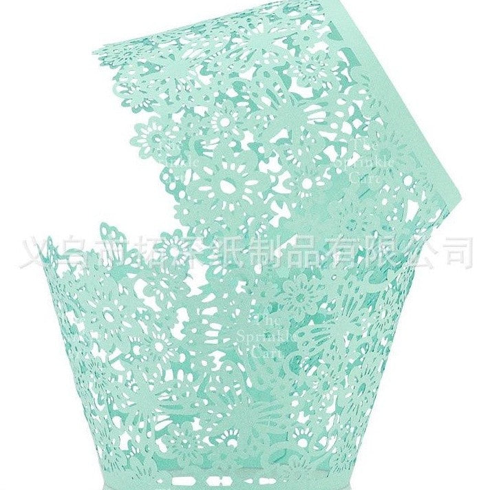 10pcs Cupcake Wrapper Liner Laser Cut Hollow Baking Cup Wedding Birthday Party Decorations TSC