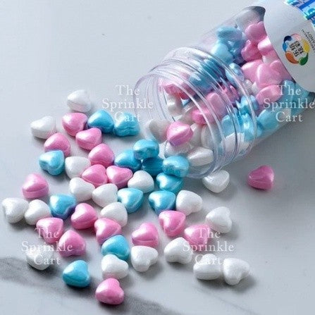 Edible Sprinkle Dragees Luxe Series Metallic Gold Rosegold Matte Pastel 50grams Decoration