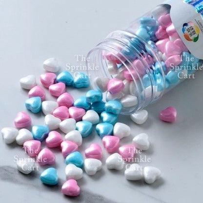 Edible Sprinkle Dragees Luxe Series Metallic Gold Rosegold Matte Pastel 50grams Decoration