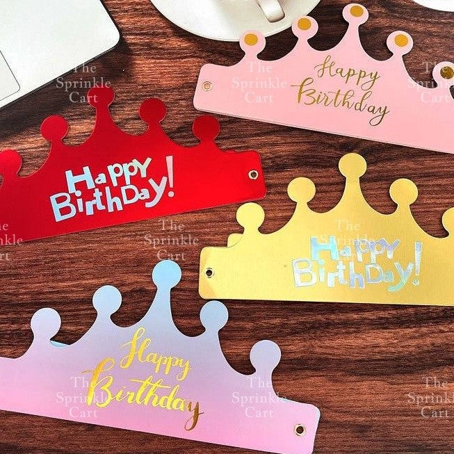 Happy Birthday Crown Cake Birthday Party Supplies Hat Birthday TSC