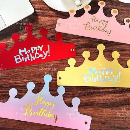 Happy Birthday Crown Cake Birthday Party Supplies Hat Birthday TSC