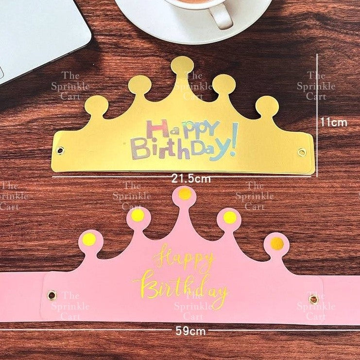 Happy Birthday Crown Cake Birthday Party Supplies Hat Birthday TSC
