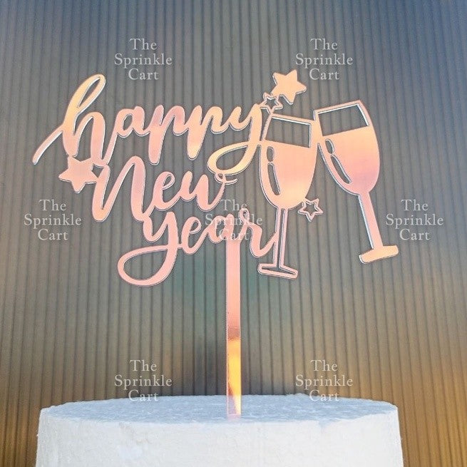 Merry Christmas Happy New Year Holidays Valentines Love Acrylic Cake Topper Decoration TSC