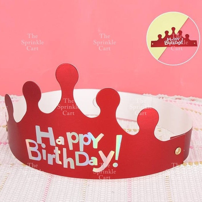 Happy Birthday Crown Cake Birthday Party Supplies Hat Birthday TSC