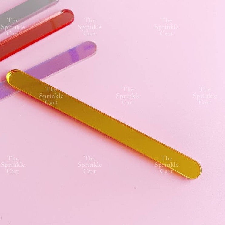 Acrylic and Wooden Ice Cream Popsicle Stick Transparent Colorful Popsicle TSC
