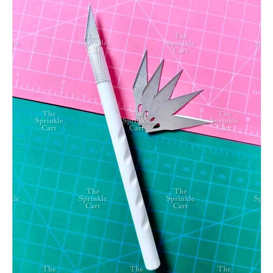 Mermaid Precision Knife with Blade Craft Knife Pen Type Cutter Baking Craft Arts Fondant TSC
