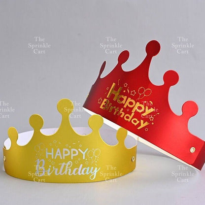 Happy Birthday Crown Cake Birthday Party Supplies Hat Birthday TSC