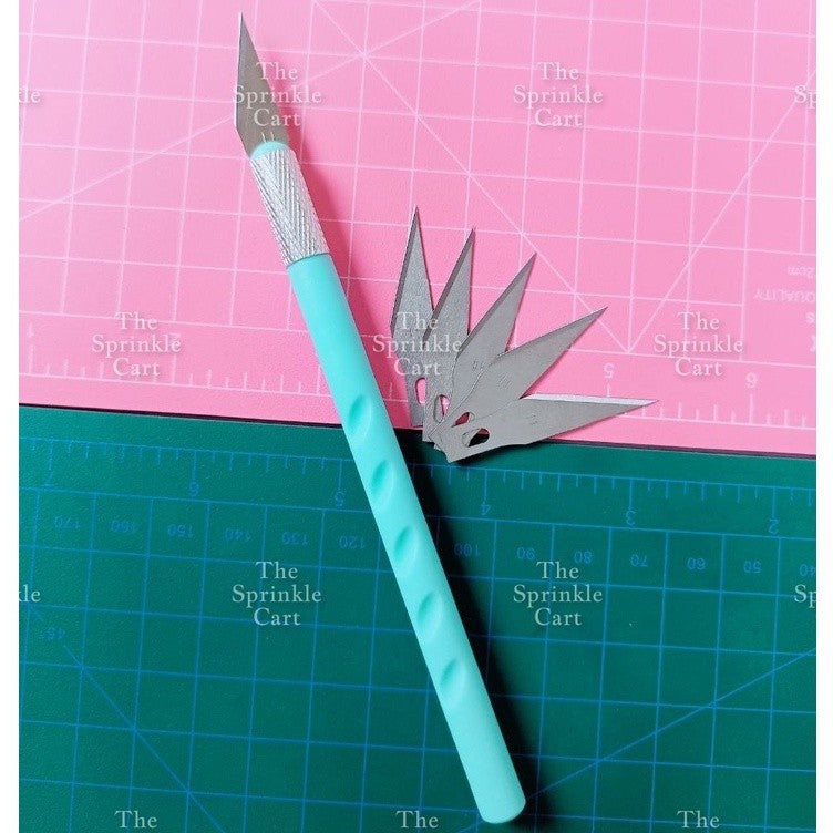 Mermaid Precision Knife with Blade Craft Knife Pen Type Cutter Baking Craft Arts Fondant TSC