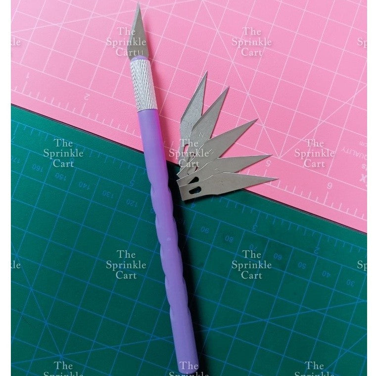 Mermaid Precision Knife with Blade Craft Knife Pen Type Cutter Baking Craft Arts Fondant TSC