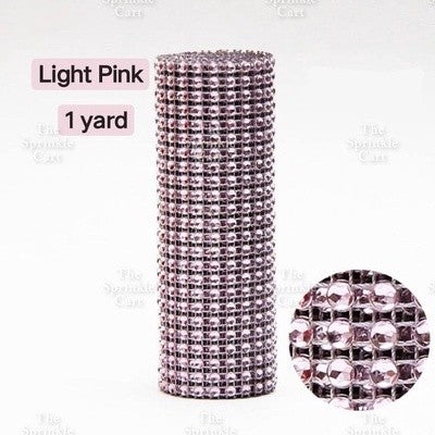 10yards Rhinestone Mesh Diamond Mesh Bling for Cake Decor Ribbon Gold Silver