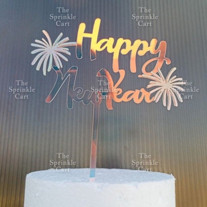 Merry Christmas Happy New Year Holidays Valentines Love Acrylic Cake Topper Decoration TSC
