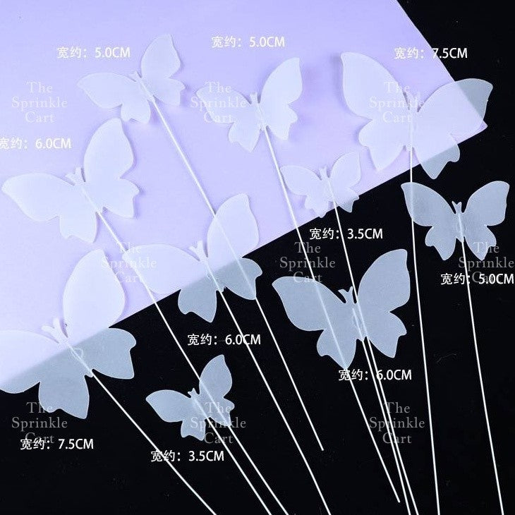 Leaf Fan Cake Toppers Paper Folding Butterfly Paper Topper Mini Paper Fan Round Cake Decoration