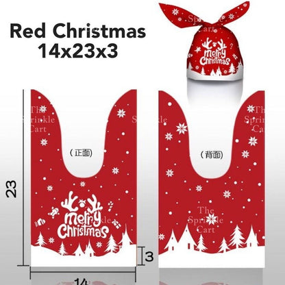 Cookie Packaging OPP Plastic Bag Halloween Christmas Pastry Bag Transparent Cookie Plastic Bag