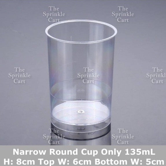 10pcs Transparent Dessert Cups Round Square Dessert Plastic Container Cake Mousse Fruits Packaging